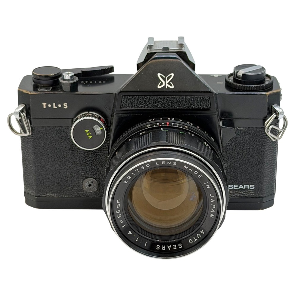 Sears TLS 35mm SLR Film Camera with Auto Sears 55mm f1.4 Lens Made in Japan